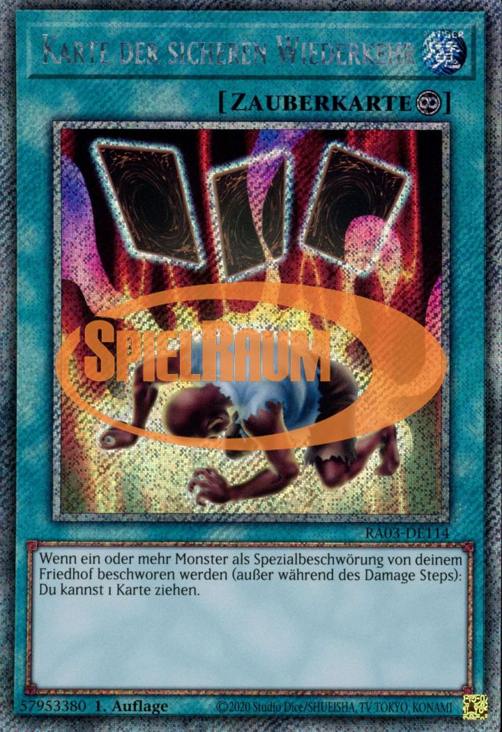Card of Safe Return (V.1 - Platinum Secret Rare)