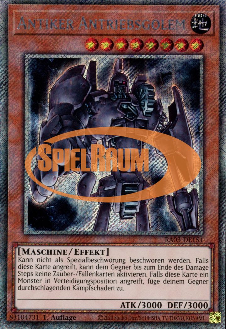 Ancient Gear Golem (V.1 - Platinum Secret Rare)