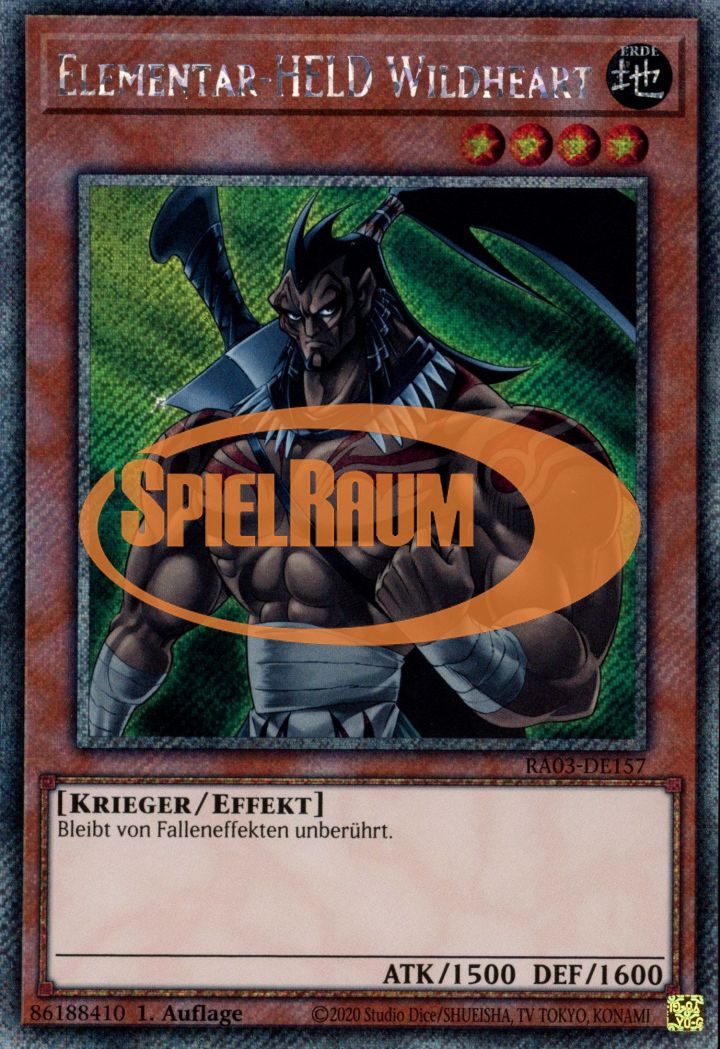 Elemental HERO Wildheart (V.1 - Platinum Secret Rare)