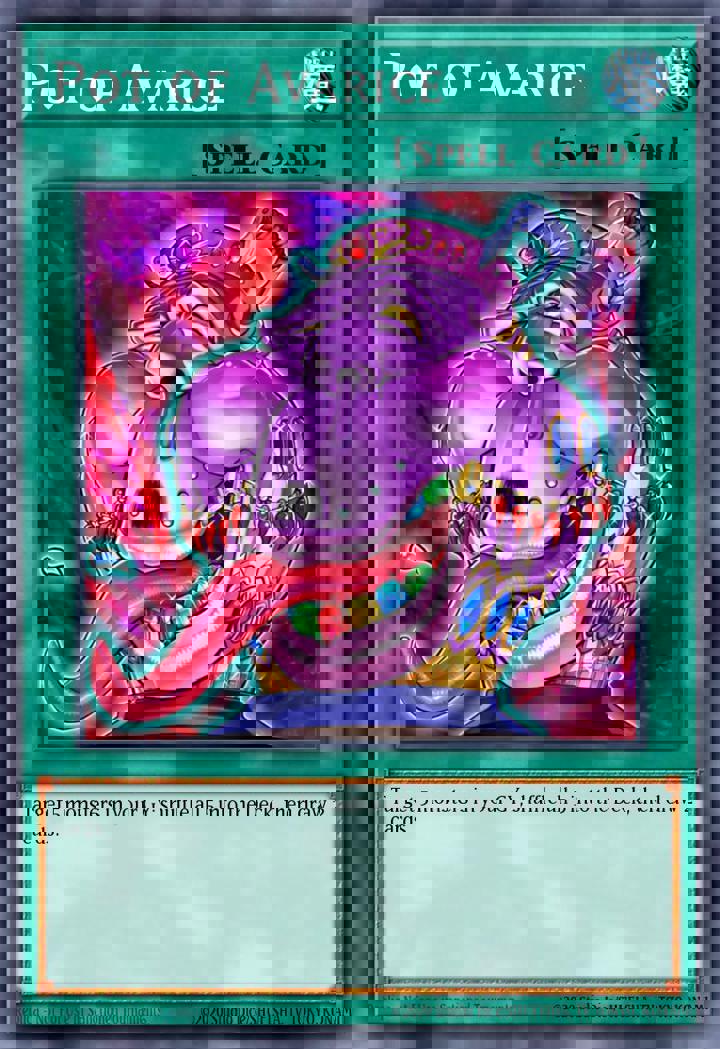 Pot of Avarice (V.1 - Platinum Secret Rare)
