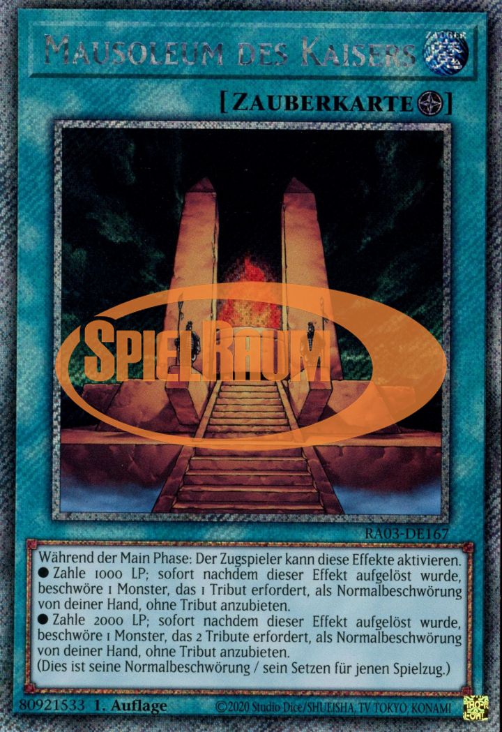 Mausoleum of the Emperor (V.1 - Platinum Secret Rare)