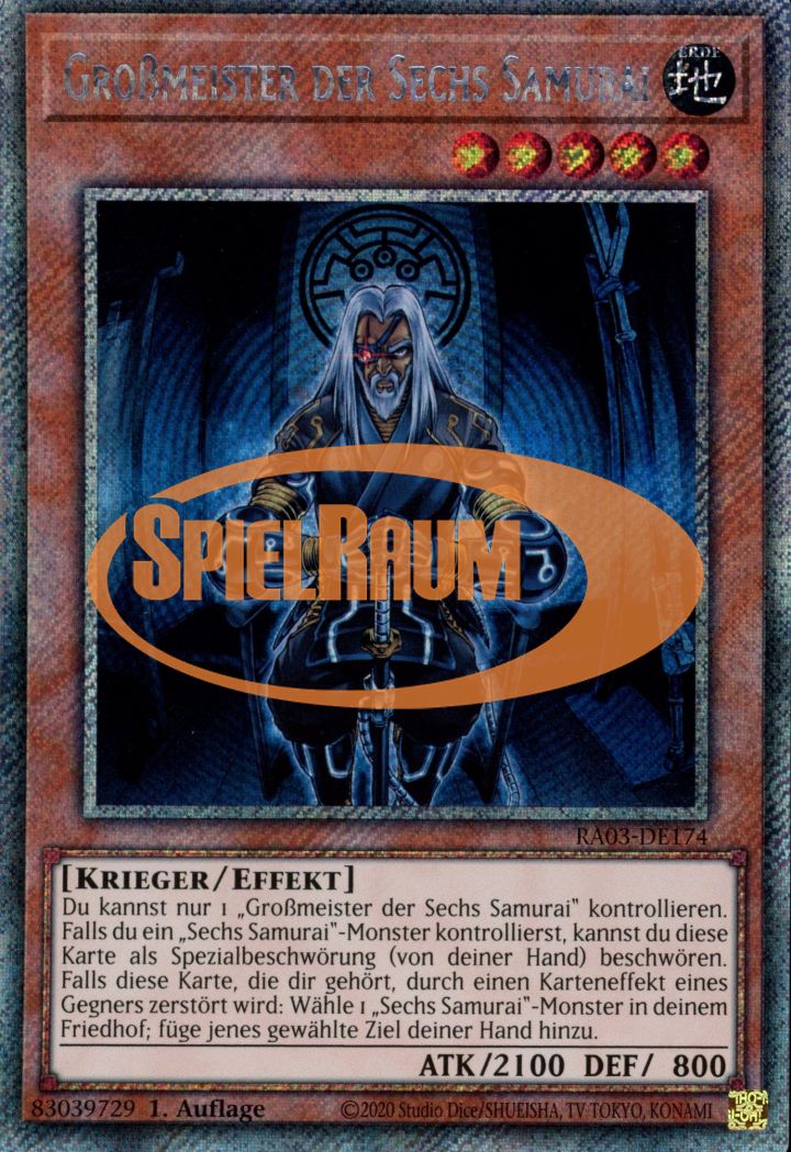 Grandmaster of the Six Samurai (V.1 - Platinum Secret Rare)