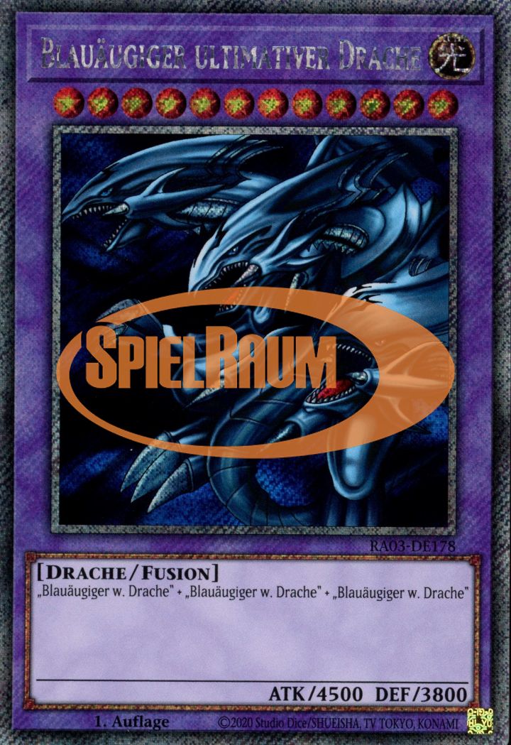 Blue-Eyes Ultimate Dragon (V.1 - Platinum Secret Rare)
