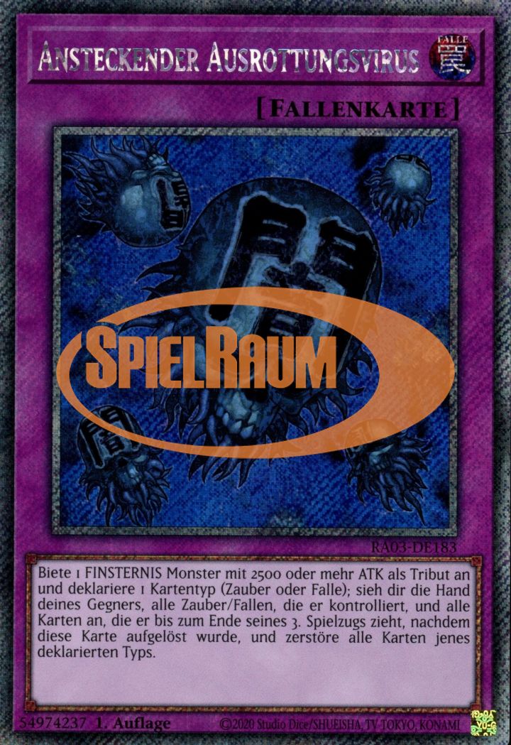 Eradicator Epidemic Virus (V.1 - Platinum Secret Rare)