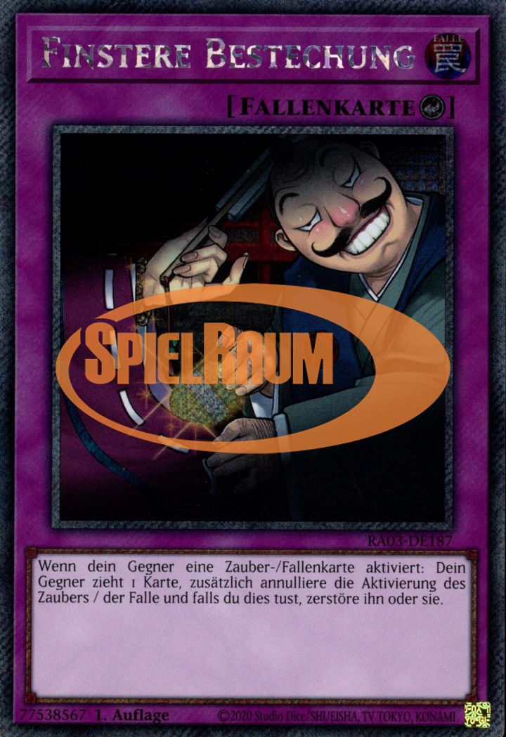 Dark Bribe (V.1 - Platinum Secret Rare)