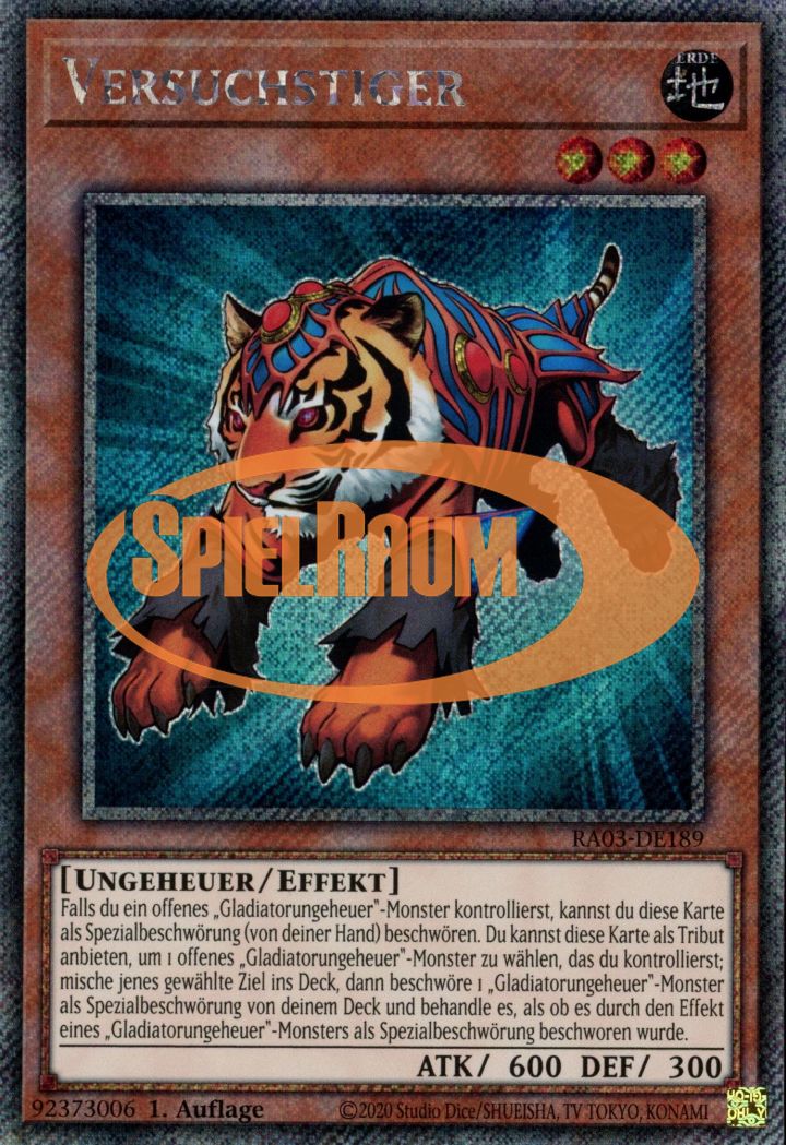 Test Tiger (V.1 - Platinum Secret Rare)
