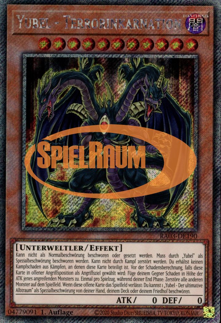 Yubel - Terror Incarnate (V.1 - Platinum Secret Rare)