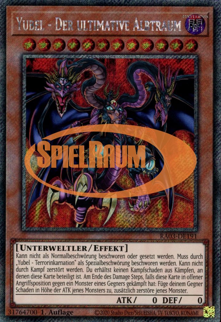 Yubel - The Ultimate Nightmare (V.1 - Platinum Secret Rare)