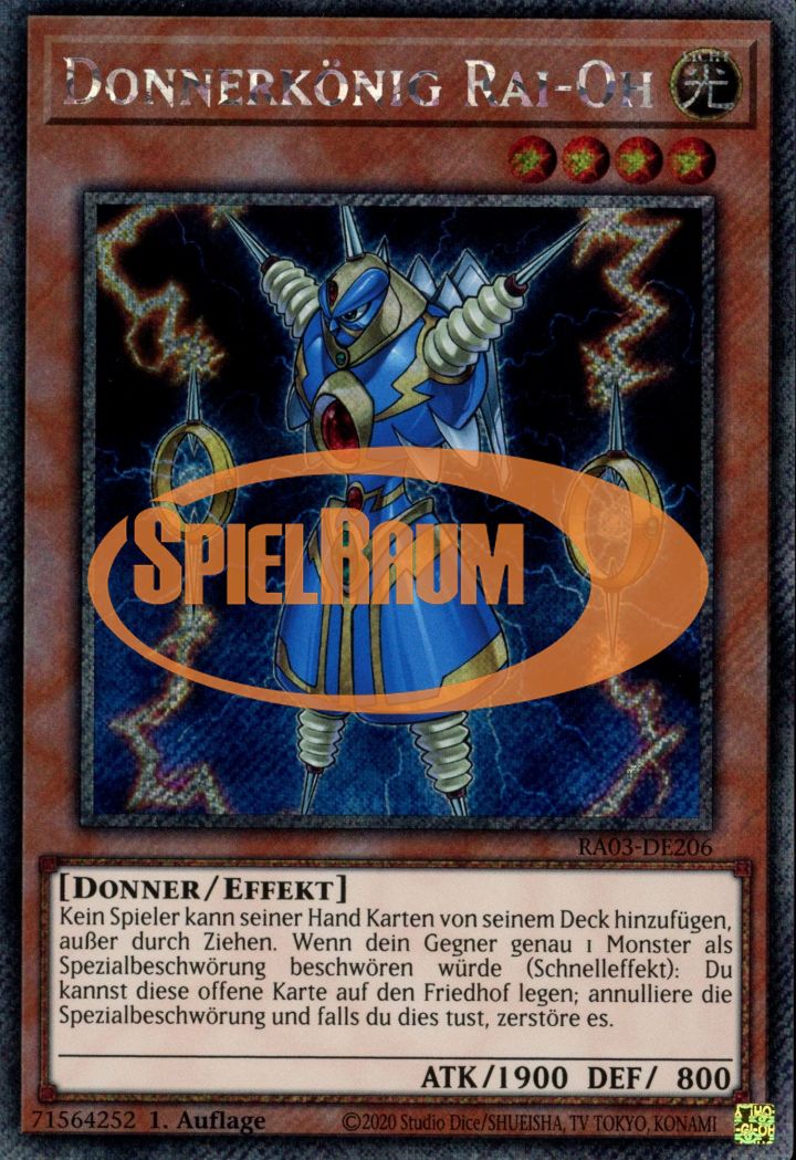 Thunder King Rai-Oh (V.1 - Platinum Secret Rare)