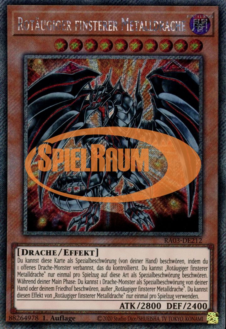 Red-Eyes Darkness Metal Dragon (V.1 - Platinum Secret Rare)