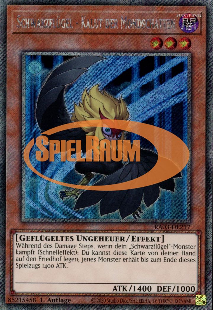 Blackwing - Kalut the Moon Shadow (V.1 - Platinum Secret Rare)