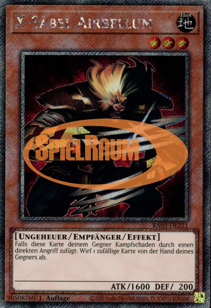 X-Saber Airbellum (V.1 - Platinum Secret Rare)