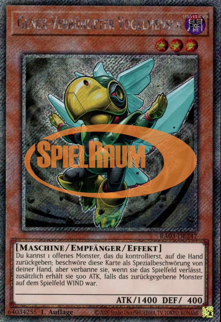 Genex Ally Birdman (V.1 - Platinum Secret Rare)
