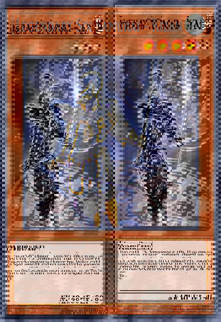 Legendary Six Samurai - Kizan (V.1 - Platinum Secret Rare)