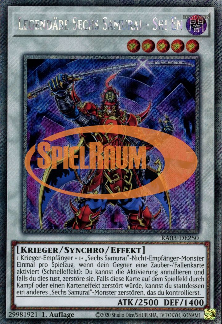 Legendary Six Samurai - Shi En (V.1 - Platinum Secret Rare)
