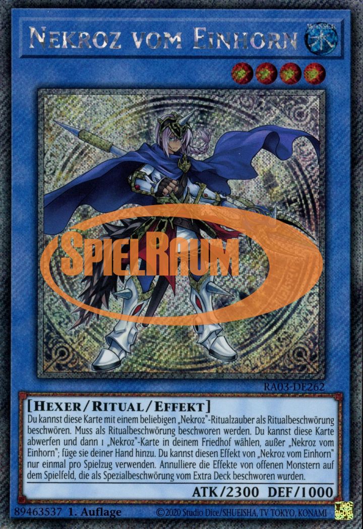 Nekroz of Unicore (V.1 - Platinum Secret Rare)