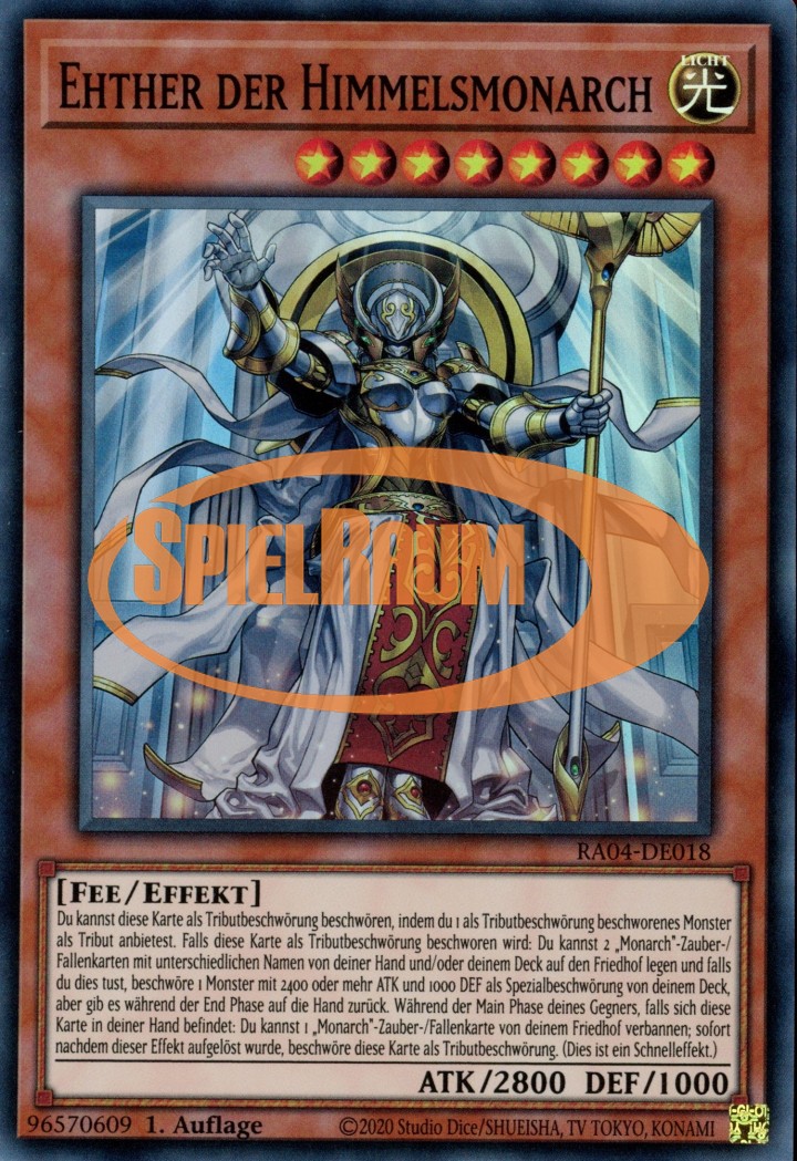 Ehther the Heavenly Monarch (V.1 - Super Rare)