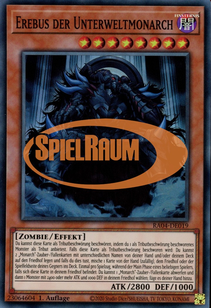 Erebus the Underworld Monarch (V.1 - Super Rare)
