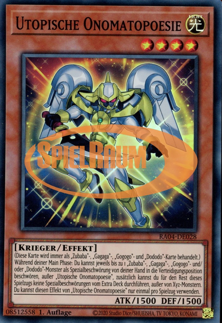 Utopic Onomatopoeia (V.1 - Super Rare)