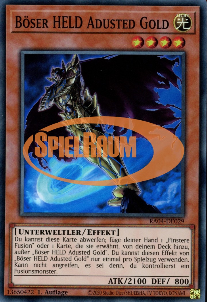Evil HERO Adusted Gold (V.1 - Super Rare)