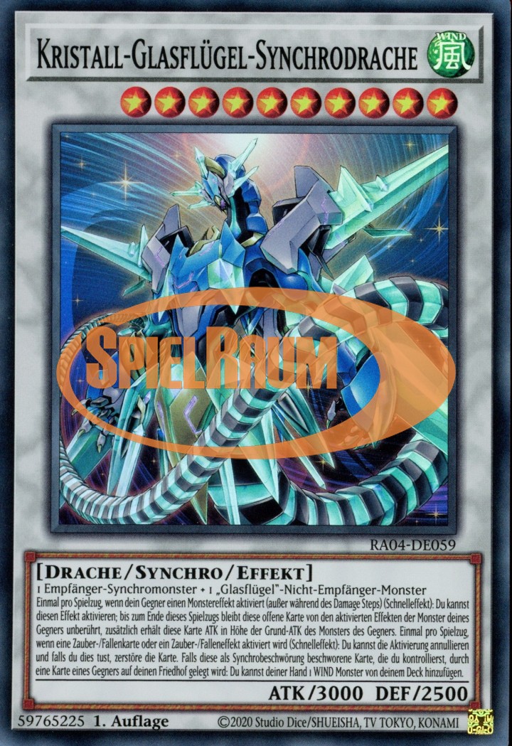 Crystal Clear Wing Synchro Dragon (V.1 - Super Rare)