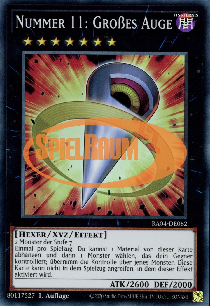 Number 11: Big Eye (V.1 - Super Rare)