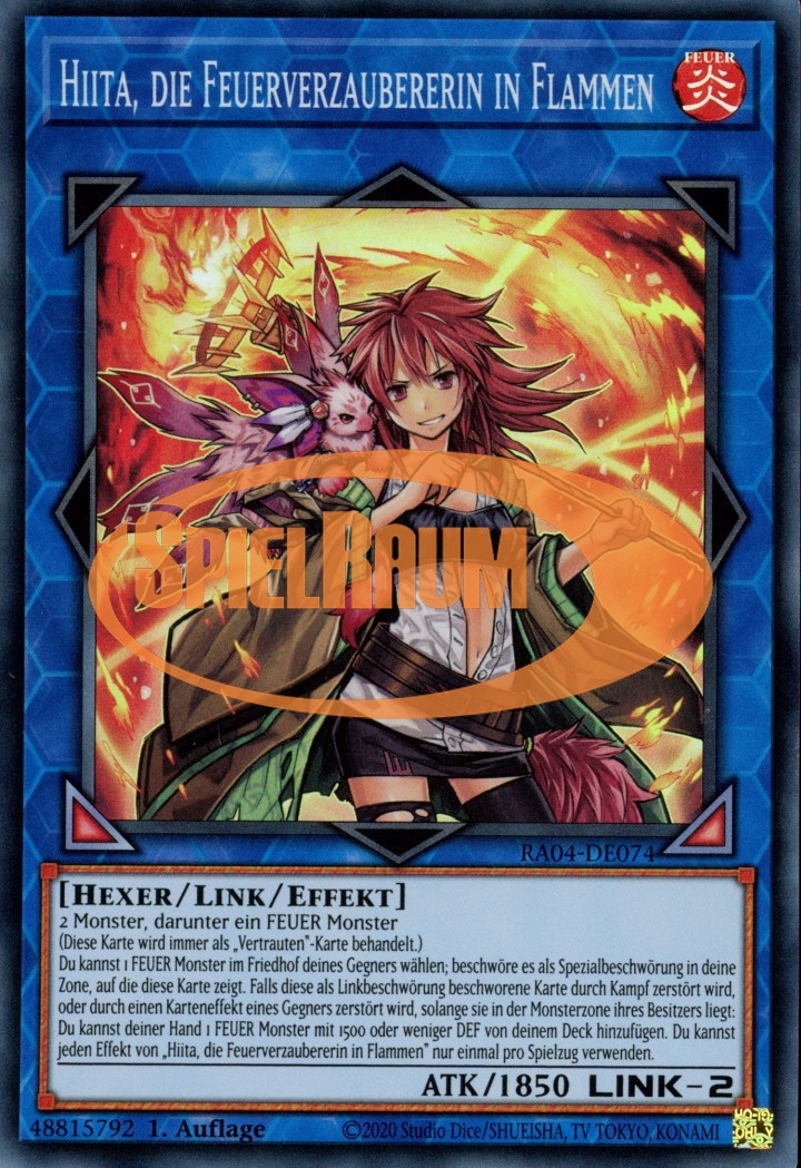 Hiita the Fire Charmer, Ablaze (V.1 - Super Rare)