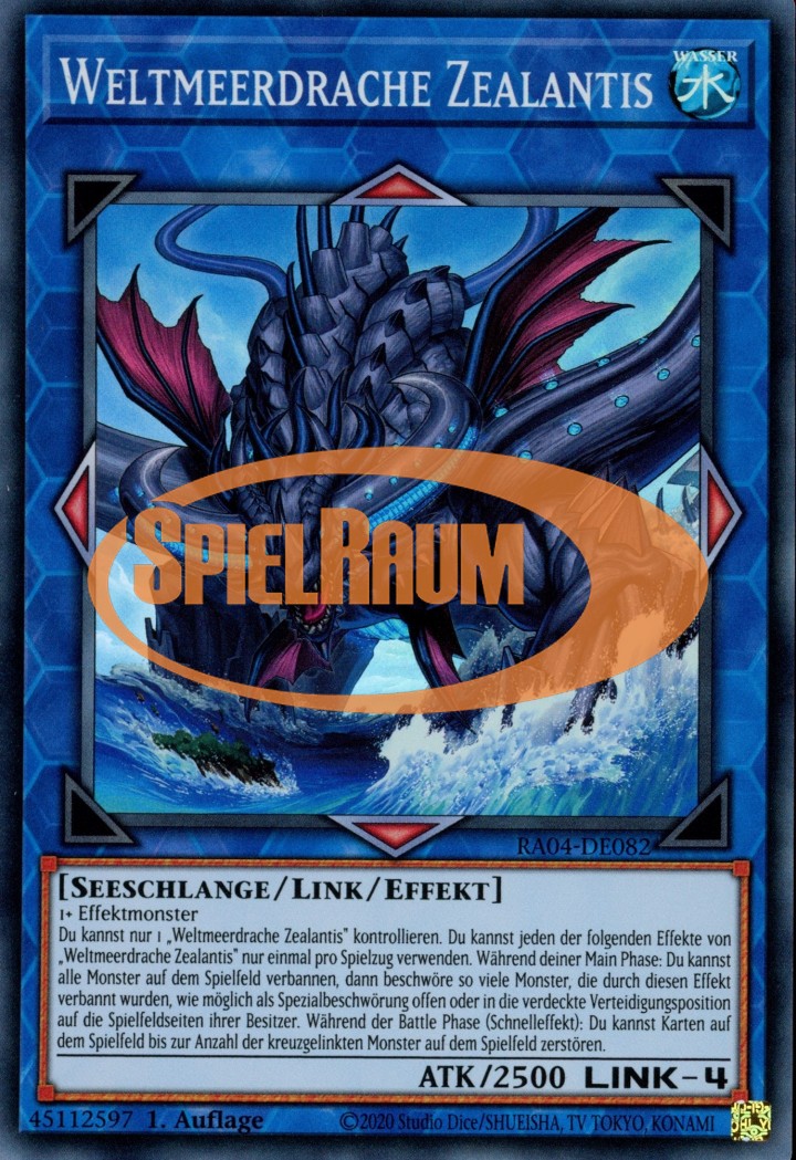 Worldsea Dragon Zealantis (V.1 - Super Rare)