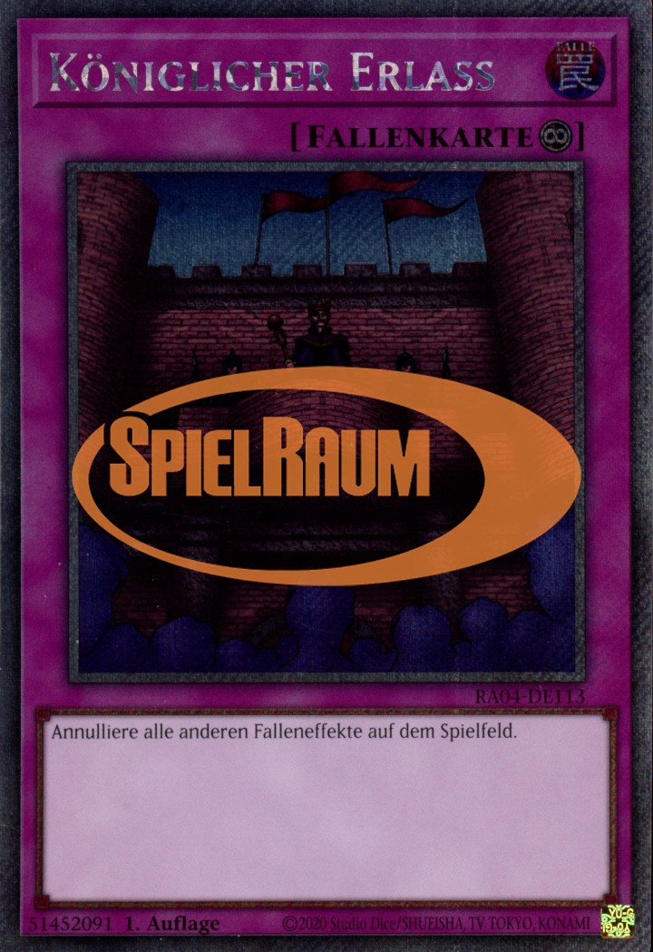 Royal Decree (V.1 - Platinum Secret Rare)
