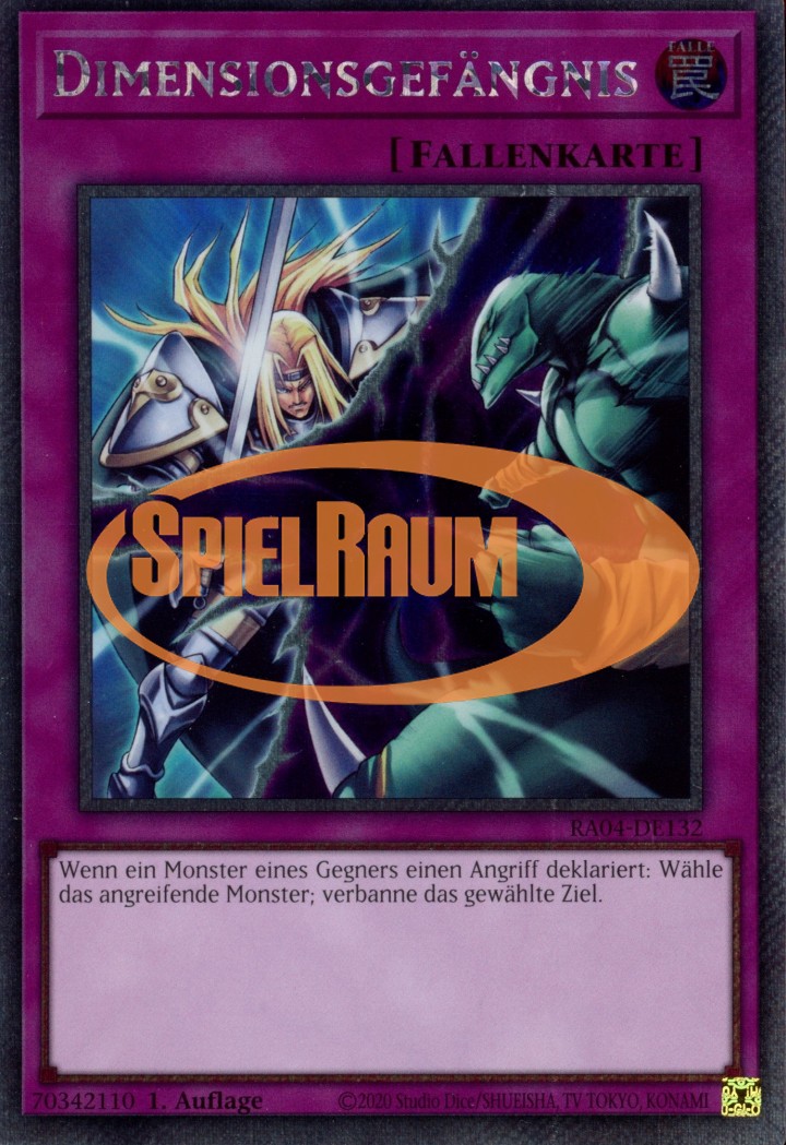 Dimensional Prison (V.1 - Platinum Secret Rare)