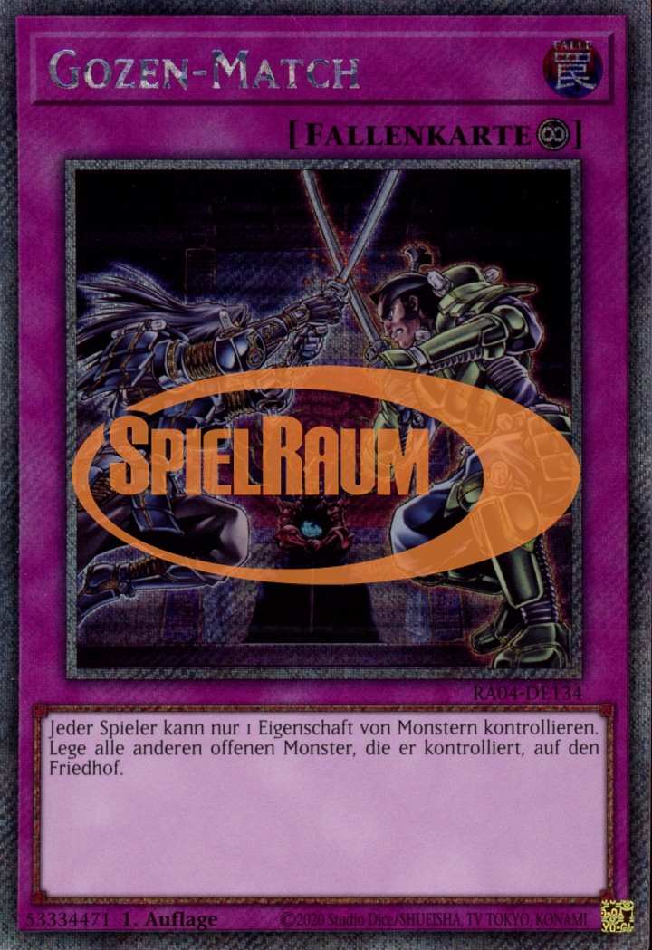 Gozen Match (V.1 - Platinum Secret Rare)