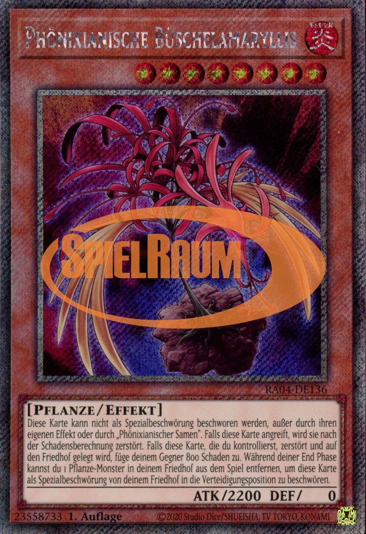 Phoenixian Cluster Amaryllis (V.1 - Platinum Secret Rare)