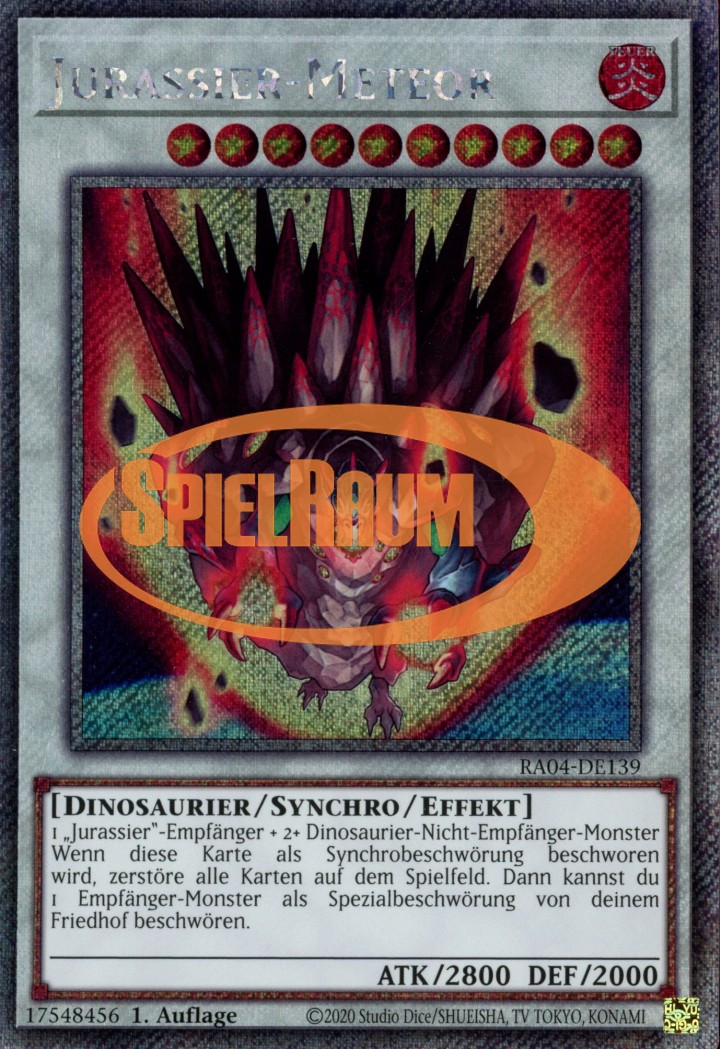 Jurrac Meteor (V.1 - Platinum Secret Rare)