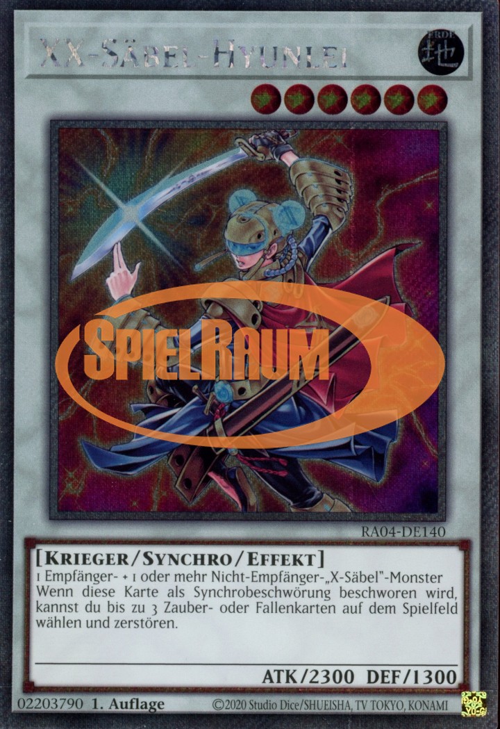 XX-Saber Hyunlei (V.1 - Platinum Secret Rare)