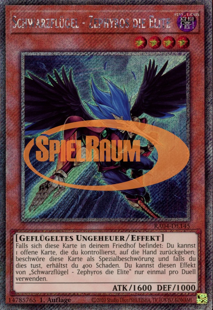 Blackwing - Zephyros the Elite (V.1 - Platinum Secret Rare)