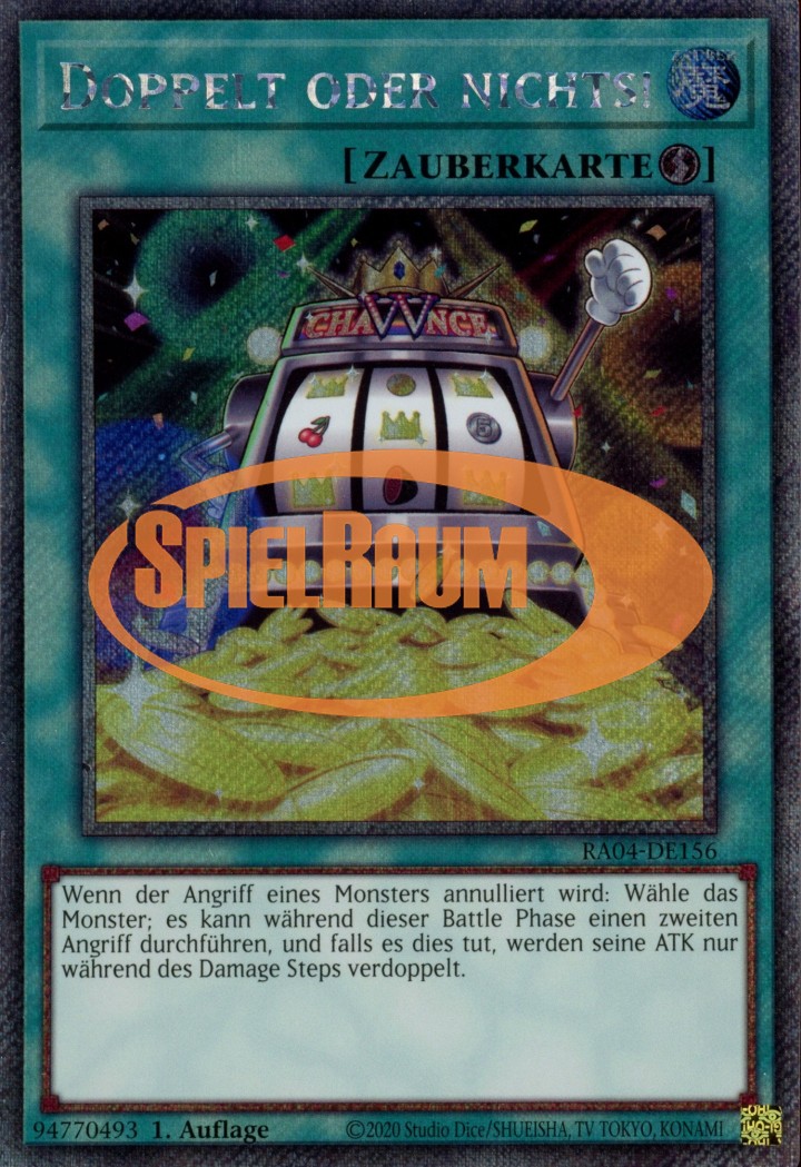 Double or Nothing! (V.1 - Platinum Secret Rare)