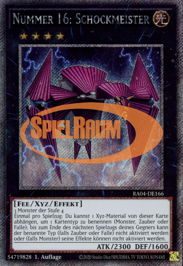 Number 16: Shock Master (V.1 - Platinum Secret Rare)