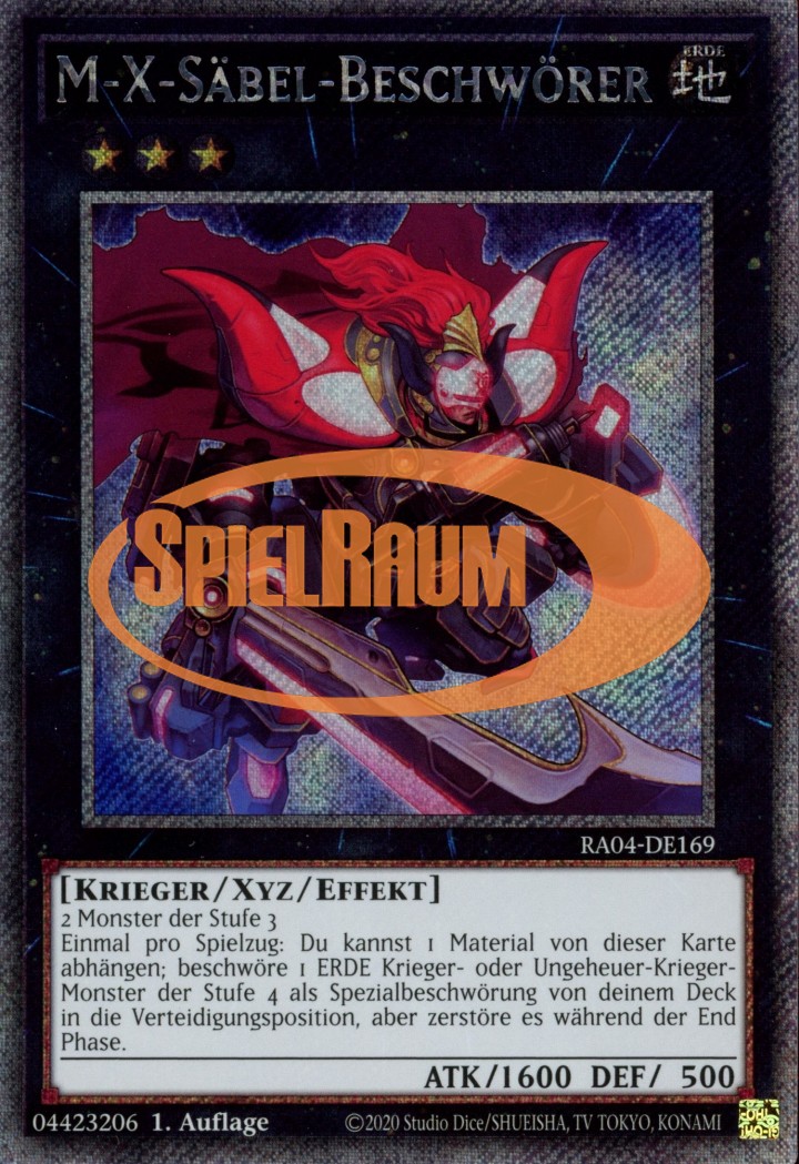 M-X-Saber Invoker (V.1 - Platinum Secret Rare)