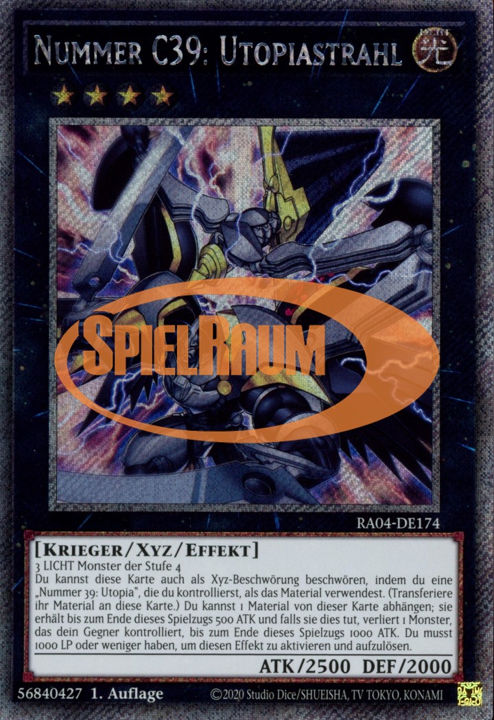 Number C39: Utopia Ray (V.1 - Platinum Secret Rare)