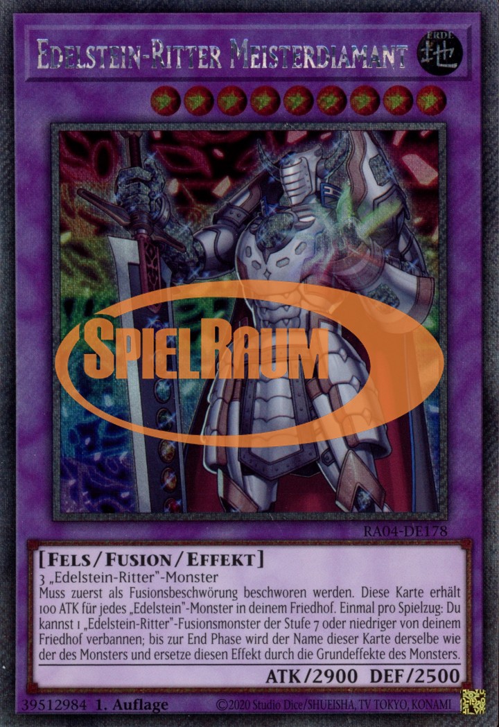 Gem-Knight Master Diamond (V.1 - Platinum Secret Rare)