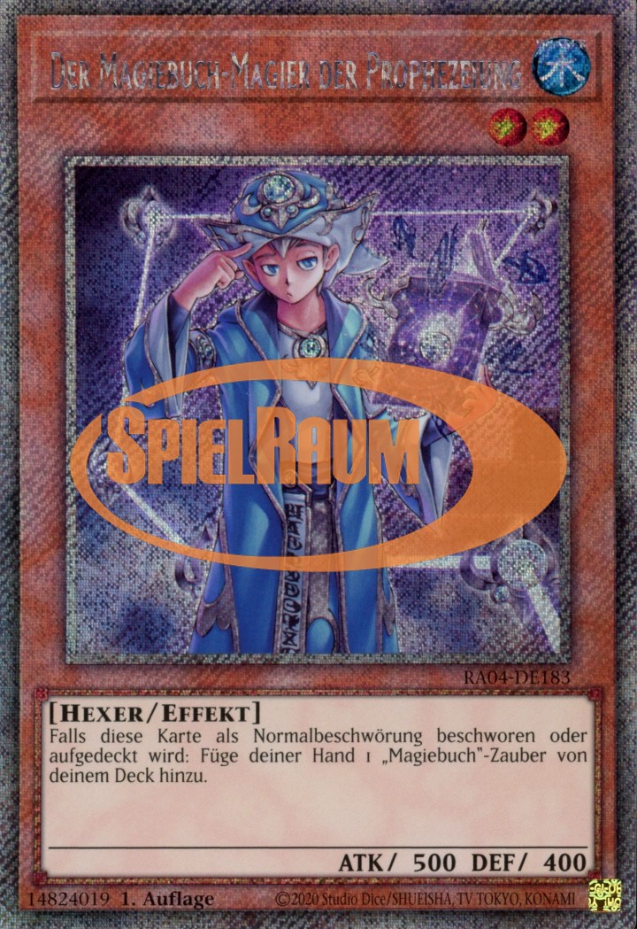 Spellbook Magician of Prophecy (V.1 - Platinum Secret Rare)
