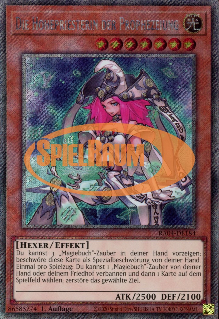 High Priestess of Prophecy (V.1 - Platinum Secret Rare)