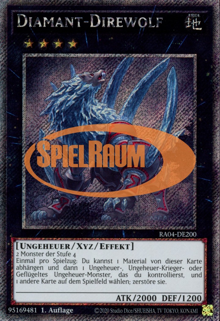 Diamond Dire Wolf (V.1 - Platinum Secret Rare)