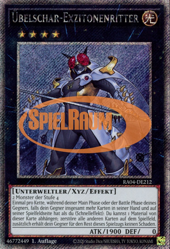 Evilswarm Exciton Knight (V.1 - Platinum Secret Rare)