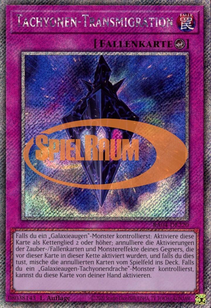 Tachyon Transmigration (V.1 - Platinum Secret Rare)