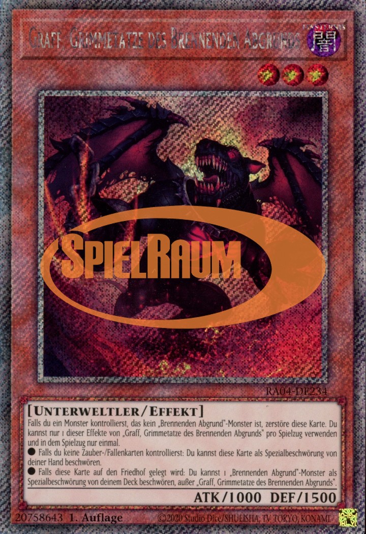 Graff, Malebranche of the Burning Abyss (V.1 - Platinum Secret Rare)