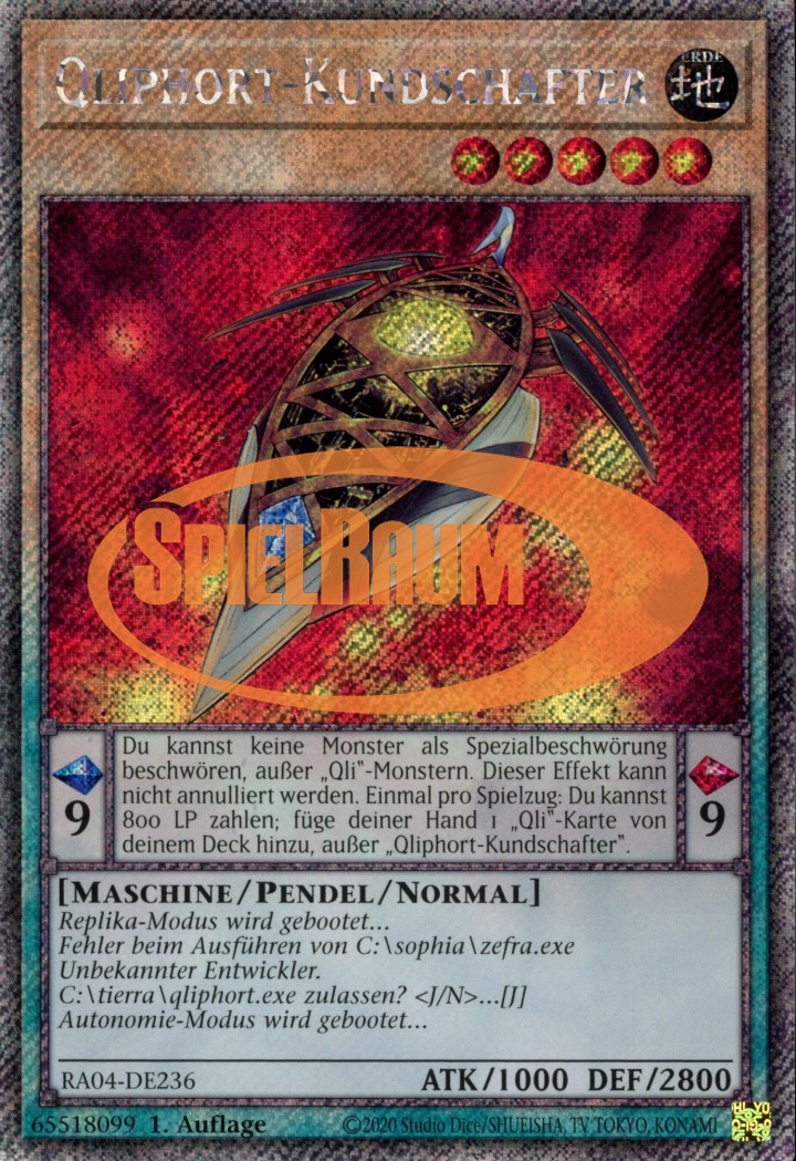 Qliphort Scout (V.1 - Platinum Secret Rare)