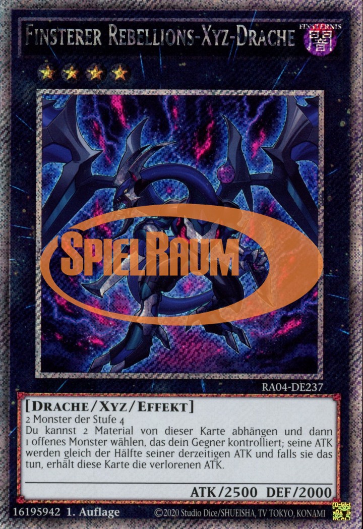 Dark Rebellion Xyz Dragon (V.1 - Platinum Secret Rare)
