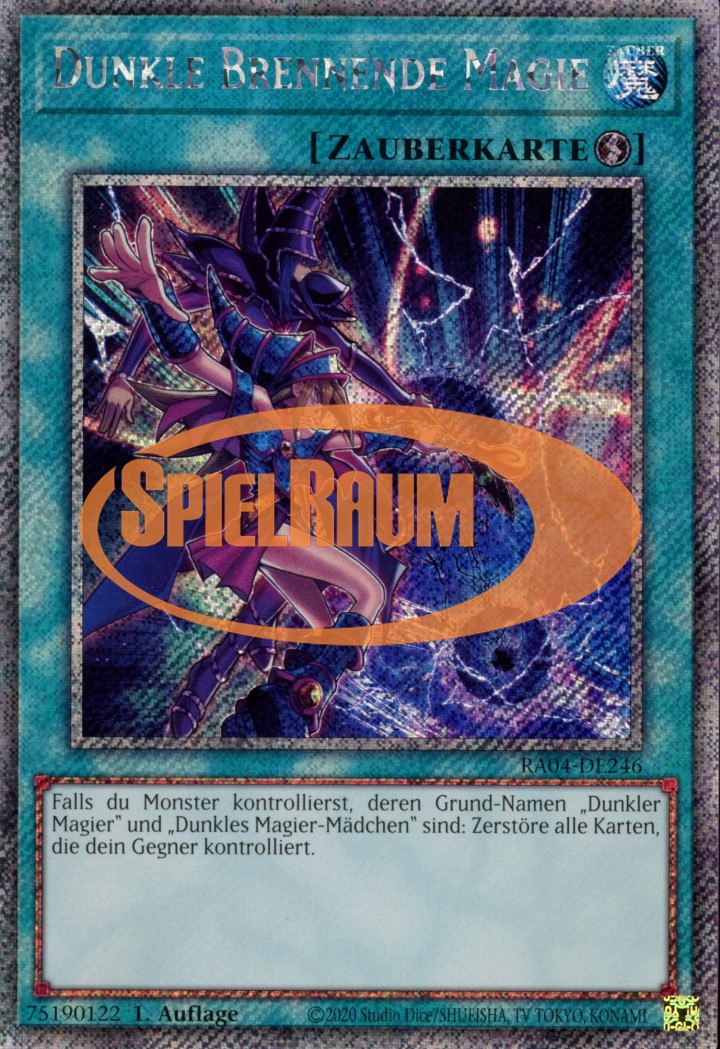 Dark Burning Magic (V.1 - Platinum Secret Rare)