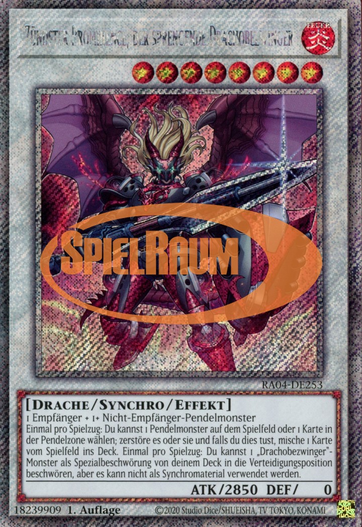 Ignister Prominence, the Blasting Dracoslayer (V.1 - Platinum Secret Rare)